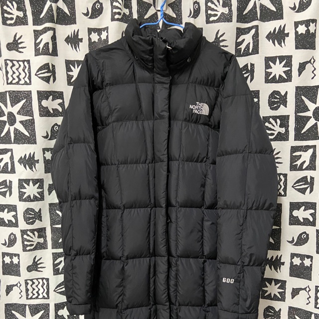 north face long gray coat