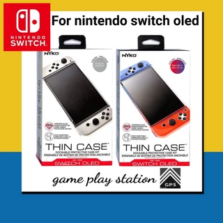 nintendo switch thin case แท้ ใช้กับรุ่น oled ( nyko ) clear แบบใส / red blue แบบสี