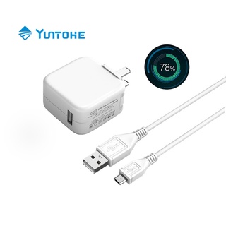 YUNTOHE หัวชาร์จ12W VIVO สายชาร์จ MicroUSB ชุดชาร์จ รองรับ VIVO V9 V7+ V7 V5s V5Lite V5Plus V5 V3Max V3 Y85 Y81 Y71 Y65