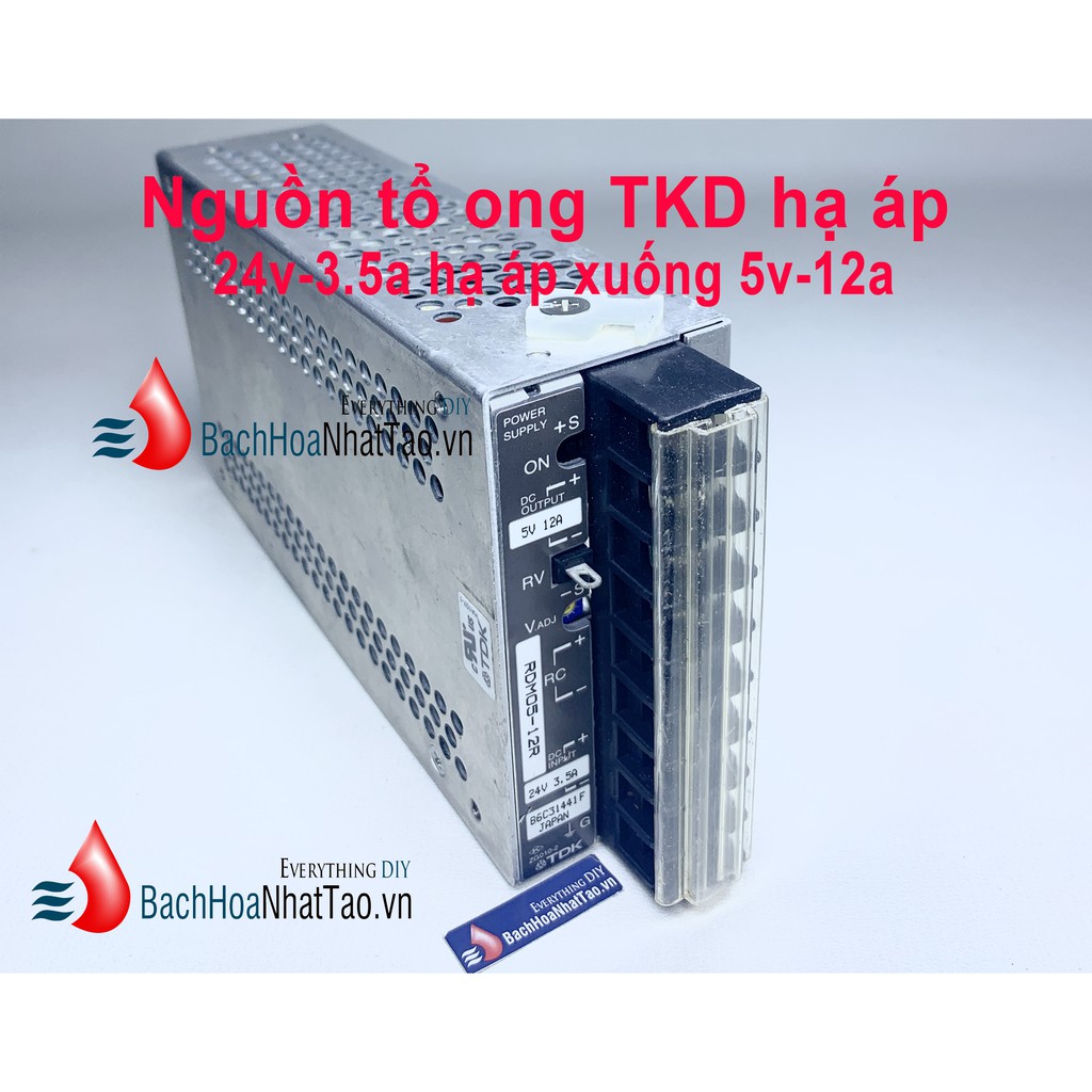 TDK 24v แหล่งพลังงานรังผึ้งลดแรงดันไฟฟ้าถึง 5v-12a
