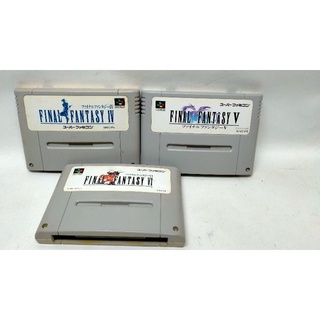 Final Fantasy 4-5-6 แท้ Japan แบบเซ็ต บน Super Famicom 3 ภาค