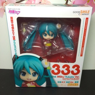 Nendoroid Miku Yukata No. 333 ของ🇯🇵แท้ มือ 1 สูง 10 CM