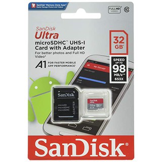 32GB Sandisk microSDXC UHS-I Card 98MB/s (เมมโมรี่การ์ด)