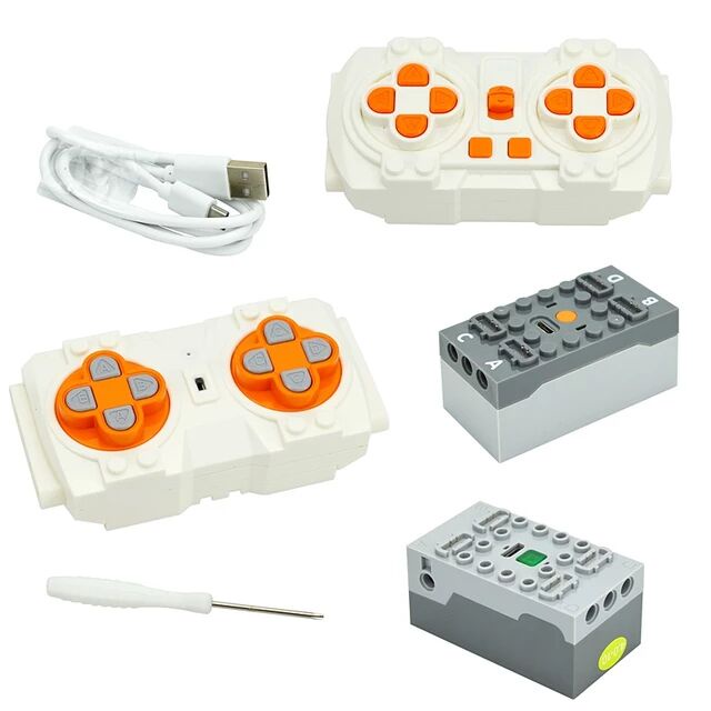Building Block Motor Power Motor Mechanical Group MOC Plug-In PF Technology Parts Set ของเล่น