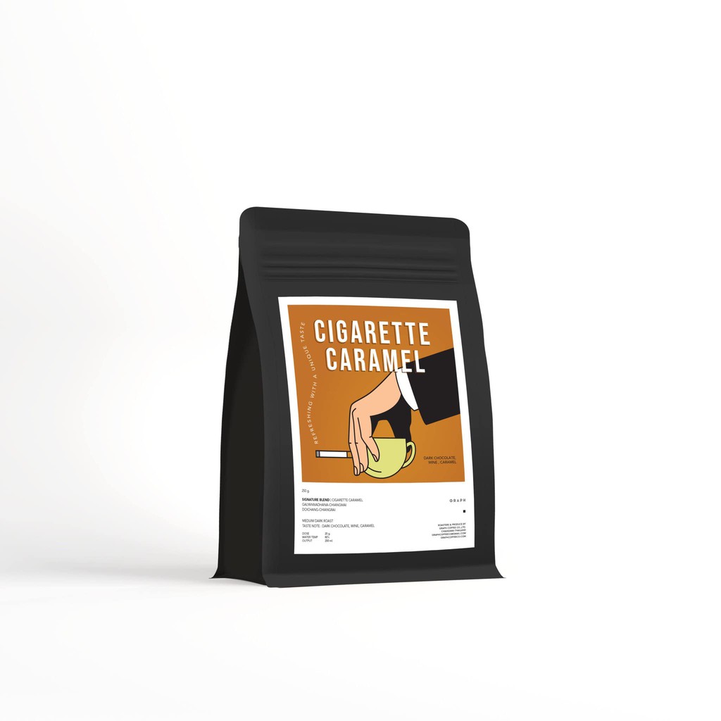 GRAPH | เมล็ดกาแฟ SIGNATURE BLEND - DARK TONE SET - CIGARETTE CARAMEL