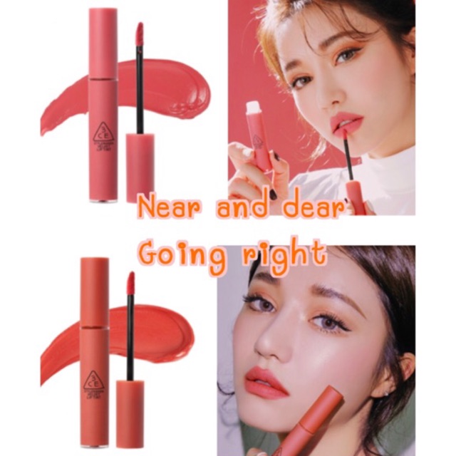 หมด! 3ce velvet lip tint near and dear/ going right