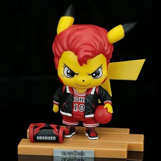 Pokemon Pikachu Cosplay ปิคกาจู อยากเป็น Slam Dunk PVC Figure 10 cm