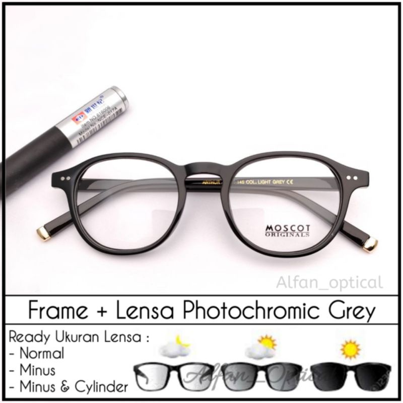 กรอบแว่นตา Moscot ARTHUR ป้องกันรังสีแบบโฟโตโครมิกสามารถลบ/กระบอกสูบได้ ฯลฯ