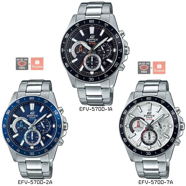 NEW EDIFICE EFV-570D Series แท้ ประกันศูนย์ไทย 1 ปี(EFV570D-2A)