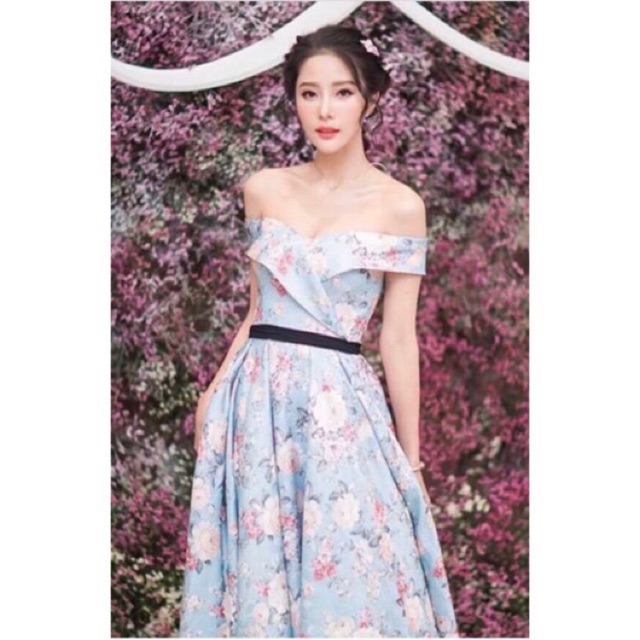 P371 C0 New dress เดรส L Borich ta อก35-36 เอว 28-29 สะโพก 53-54  ยาว 52