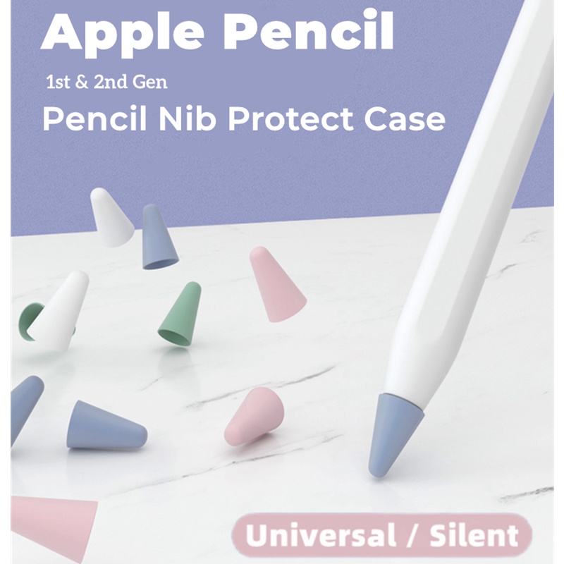 เคสซิลิโคน กันลื่น ปิดเสียง สําหรับ Apple iPad Pencil 1st Gen 2nd Gen iPad