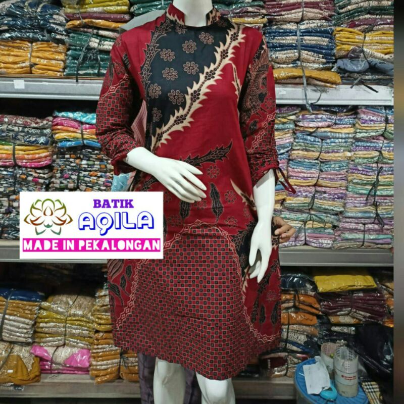 BATIK TUNIC MODERN TOP OFFICE UNIFORM TEACHER UNIFORM