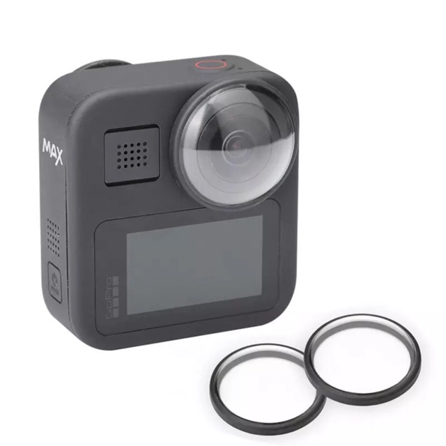 PULUZ Acrylic Protective Lens Cover for GoPro Max Camera Lens cap ฝาครอบเลนส์ Gopro Max 2 ชิ้น