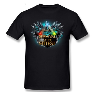 เสื้อยืดผ้าฝ้ายพิมพ์ลายเสื้อยืด พิมพ์ลายกราฟฟิคการ์ตูน Ark Survival Evolution Gildan ขนาดใหญ่