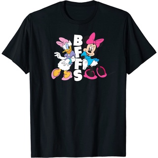 เสื้อยืดโอเวอร์ไซส์เสื้อยืด พิมพ์ลาย Disney Minnie and Daisy BFFs สําหรับผู้ชาย และผู้หญิงS-3XL