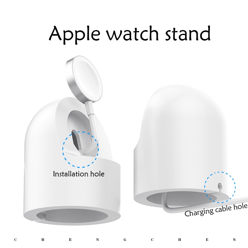 Creative เหมาะสำหรับ Apple Watch เครื่องชาร์จ AppleWatch ขาตั้ง for iPhoneiwatch 7 รุ่น 6/5/4/3/2 ฐานสากล se อุปกรณ์เสริมสายกล่องเก็บของที่วางโต๊ะที่สร้างสรรค์ที่ชาร์จที่นั่ง