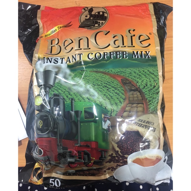 กาแฟรถไฟ Ben Cafe 3in1 250 บาท 50 ซอง
