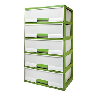 ราคาพิเศษ!! เอโร่ ตู้ลิ้นชัก 5 ชั้น ลายหวาย รุ่น 1013M5 aro Drawer 5 Tiers 43X60X103.5 Cm