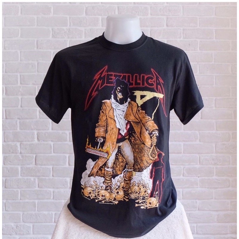 เสื้อวง Metallica หุ่นฟาง90s