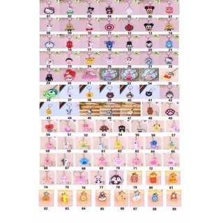 365mallshop (ร้านไทย)พวงกุญแจ PVC ขนาด 4 cm. ลายการ์ตูน (สุ่มลาย) พวงกุญแจขนาดเล็กJS324