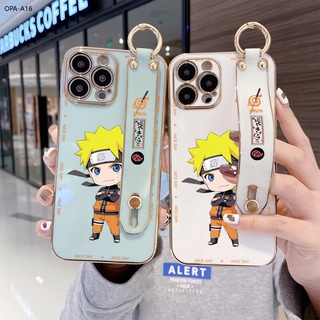 OPPO A16 A16K A16E A54 A73 A93 A94 A95 A76 A36 A83 2020 4G เคสออปโป้ สำหรับ Case Naruto Uzumaki Wrist Strap TPU เคส เคสโทรศัพท์ เคสมือถือ