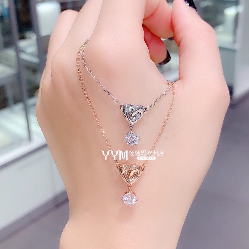 พร้อมส่ง Swarovsk แท้ใหม่ สร้อยคอswarovs ของแท้ ของแท้ 100% แท้单钻项链