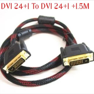 ความเร็วสูง DVI TO DVI สายเคเบิลอะแดปเตอร์ 24 + 1 PIN DVI-D สายทอง DVI รองรับ 3D 1080P