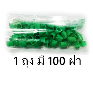 TR413ฝาปิดจุ๊บลม สีเขียว สัญลักษณ์ลมไนโตรเจน 100 ตัว