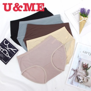 U&amp;ME กางเกงใน Anny ทรงFull เนื้อผ้าเย็นนุ่ม ใส่สบายและกระชับ@218