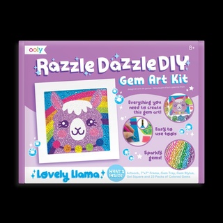 ชุดประดิษฐ์ติดเพชรแบรนด์ Ooly ลาย Lovely Llama - Razzle Dazzle DIY