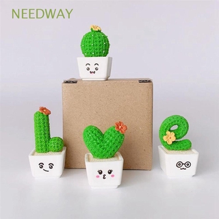 Needway ต้นกระบองเพชรจําลองสําหรับตกแต่งบ้าน 4 ชิ้น