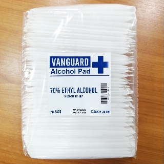 **50 ชิ้น** ทิชชู่เปียกชุบแอลกอฮอล์ 70% กระดาษเปียกชุบแอลกอฮอล์ Alcohol Pad แผ่นใหญ่