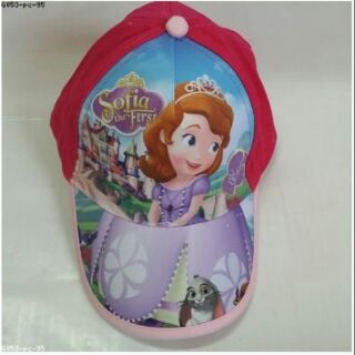 หมวกแก๊ป Sofia the first โซเฟีย ขนาดรอบหมวก 22 นิ้ว ด้านหลังเป็นเมจิกเทป ปรับได้ 1-2 นิ้วค่ะ