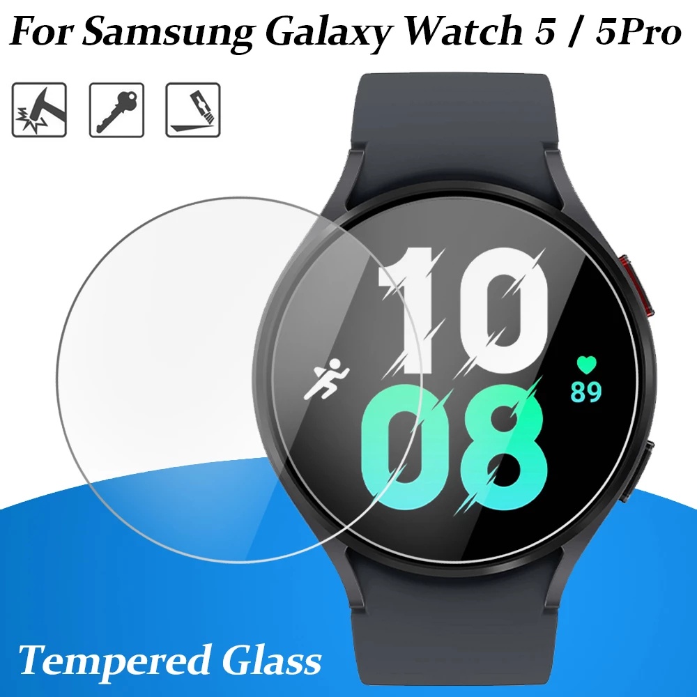 กระจกนิรภัยกันรอยหน้าจอ 2.5D สําหรับ Samsung Galaxy Watch 5 40 มม. 44 มม. Galaxy Watch 5 pro 45 มม. ราคา ถูกที่สุด ดีลบีเคเค แกลเลอรีภาพที่ 3