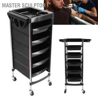 Master Sculptor 5 Layer Salon Trolley Professional Hair Beauty Tools for Eyelashes Nail Art Tattoos