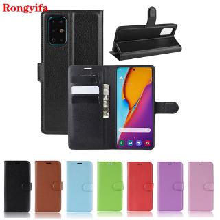 Samsung Galaxy S20 Ultra S20+ S10 5G S10+ Plus Case Litchi Leather Simple business Wallet Flip Card package Slots Stand Holder Case Cover