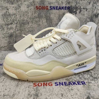 Nike AIR JORDAN 4 RETRO OFF WHITE SAIL พรีเมี่ยม