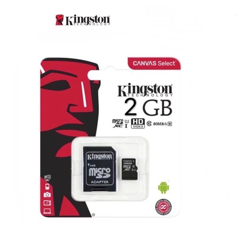 Kingston Memory Card Micro SDHC 2GB Class 10 คิงส์ตัน SD card เมมโมรี่การ์ด SDการ์ด