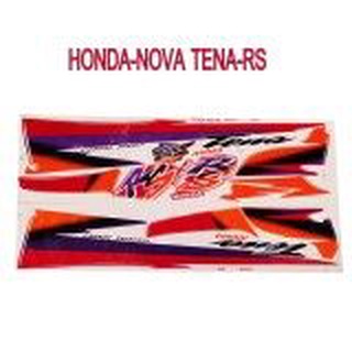 A สติ๊กเกอร์ติดรถมอเตอร์ไซด์ สำหรับ HONDA-TENA-RSเก่า สีแดง