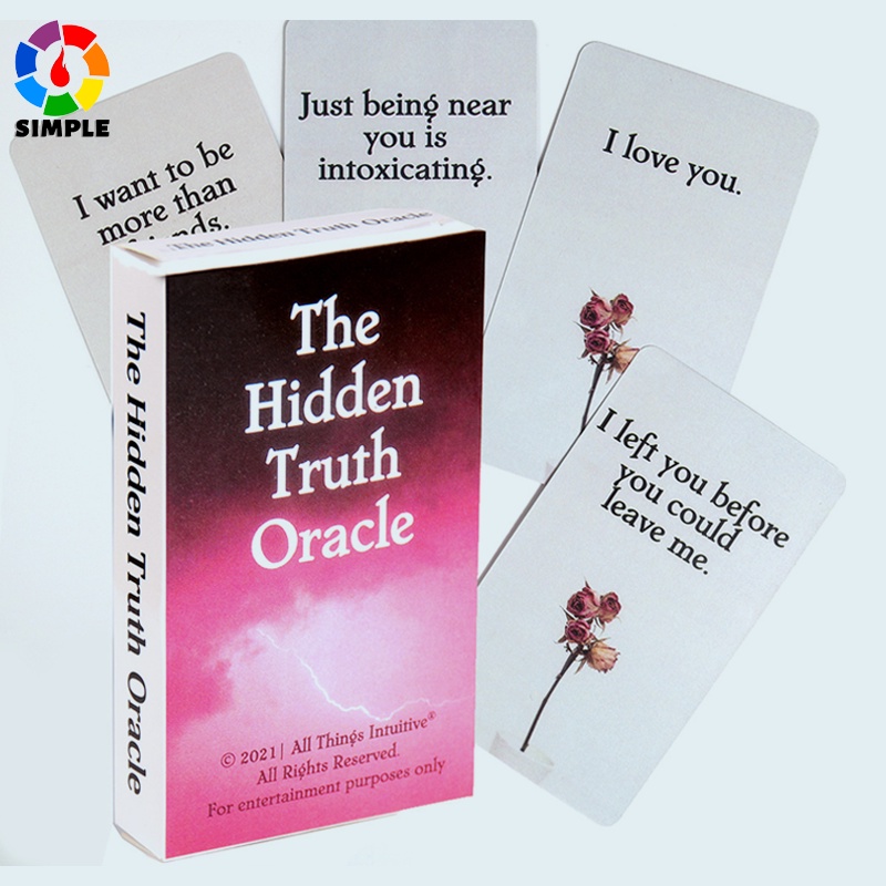 The Hidden Truth Oracle Independent Oracle Cards Tarot Deck 54 Cards