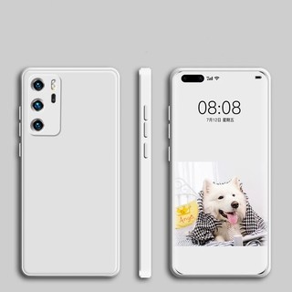 เคสโทรศัพท์ซิลิโคนขอบตรงแบบนุ่ม เคส Huawei Y7a Y9 2019 Y7P 2020