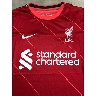 ¤❂✒เสื้อกีฬา + ชื่อเบอร์ + อาร์ม LIVERPOOL Home 2021/22 เกรดแฟนบอล AAA