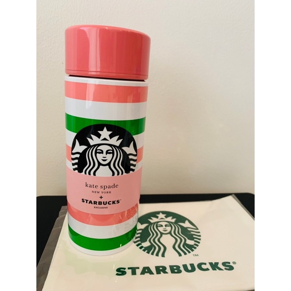 🌟พร้อมส่งที่ไทย🌟 Starbucks Kate Spade Stripe WB 12 oz. ของแท้