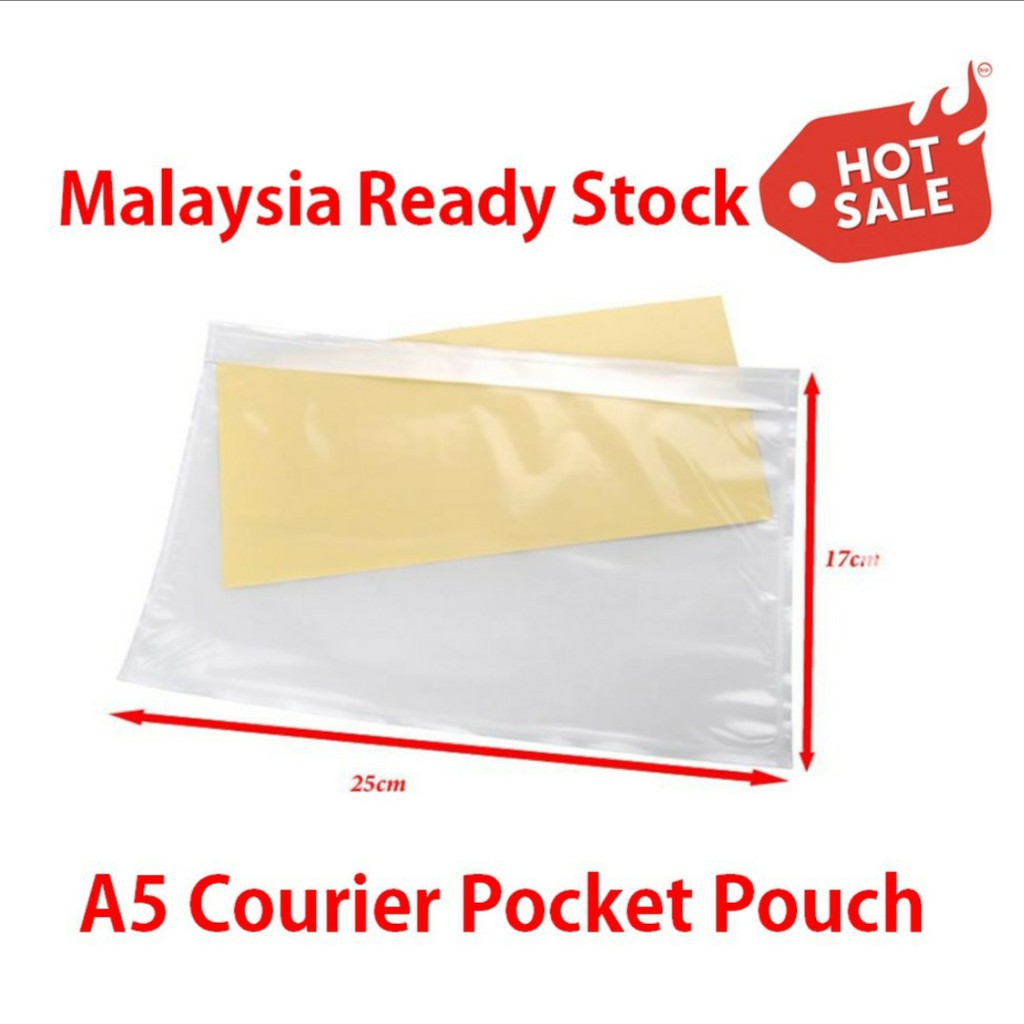 !! A5 Courier กระเป๋า Pos Laju/ DHL /J&T ทั้งกาวที่อยู่กระเป๋า 17 ซม. * 25 ซม.C/N
