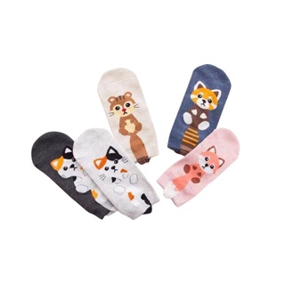 ถุงเท้าลายสัตว์ Cute Animal Socks - WorldWearing (ราคาต่อคู่)