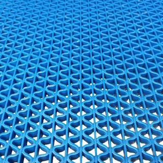 🔥แนะนำ!! พรมดักฝุ่น WORM MAT (B) (ตัดขายเป็นเซนติเมตร) WSP รุ่น BM-102-3 BLUE ขนาด 60 ซม. สีฟ้า 🚚พิเศษ!!✅