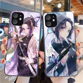 Redmi Note 8 9 9S Pro 9A 9C 9T 230411 เคสโทรศัพท์กระจกนิรภัย ลาย Kimetsu no Yaiba Demon Slayer Kochou Shinobu