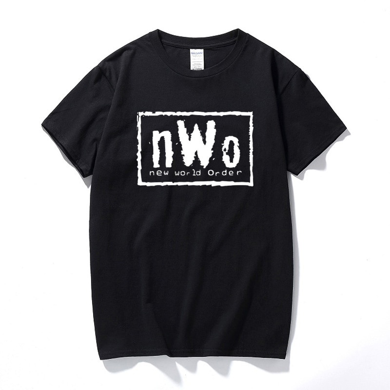 New World Order T Shirt NWO Wrestling Hulk Hogan Scott Hall Kevin Nash Mens Top Streetwear T-shirt S
