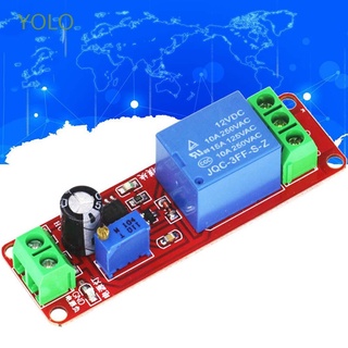 Yolo โมดูลรีเลย์รีเลย์ Ne555 Delay Shield Relay แบบปรับได้สําหรับ Arduino Dc 5V / 12V 1ชิ้น