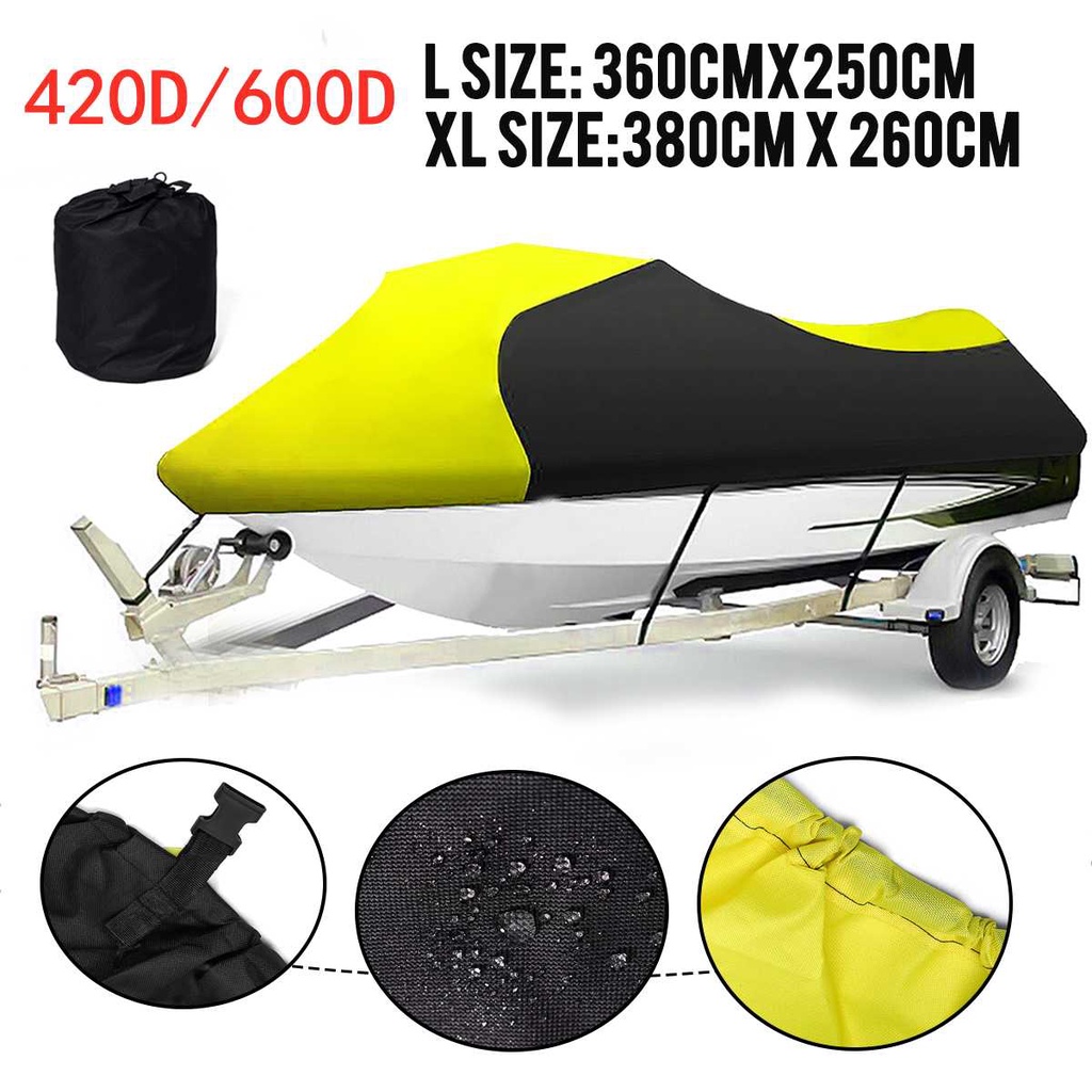 มอเตอร์ไซค์420D 600D Jet Ski Trailer Cover Motorboat Cover Waterproof